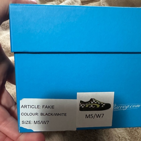 NIB Fluevog Lopro Fakie Black & White Checkered Lace-Up Sneakers w/ Green Swirl - Picture 6 of 9